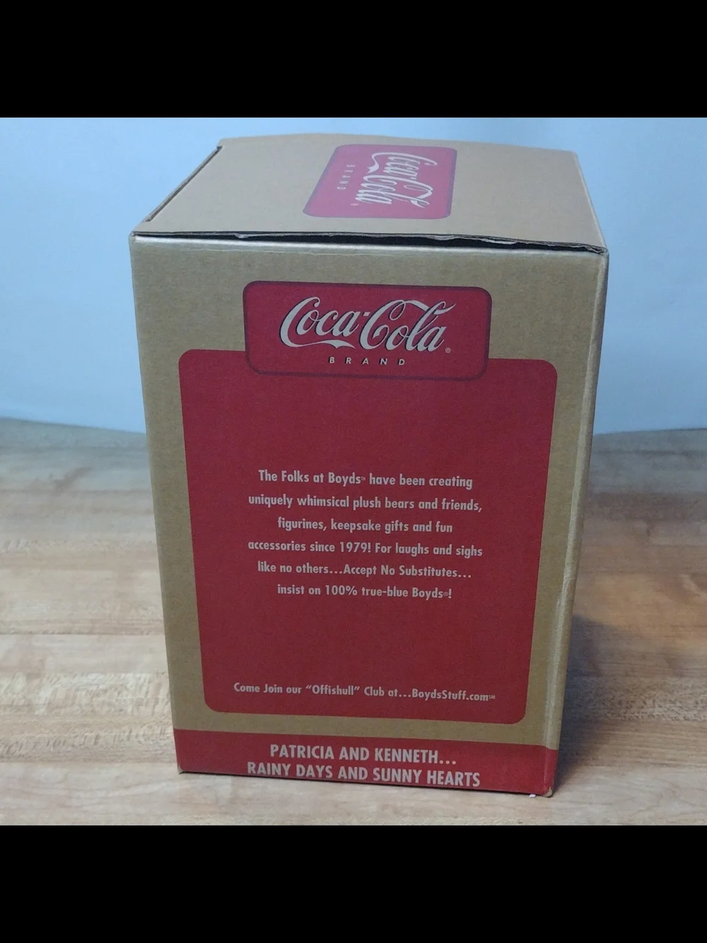 Boyds Bearstone Coca Cola Patricia Kenneth Rainy Days First Edition 1E Boxed